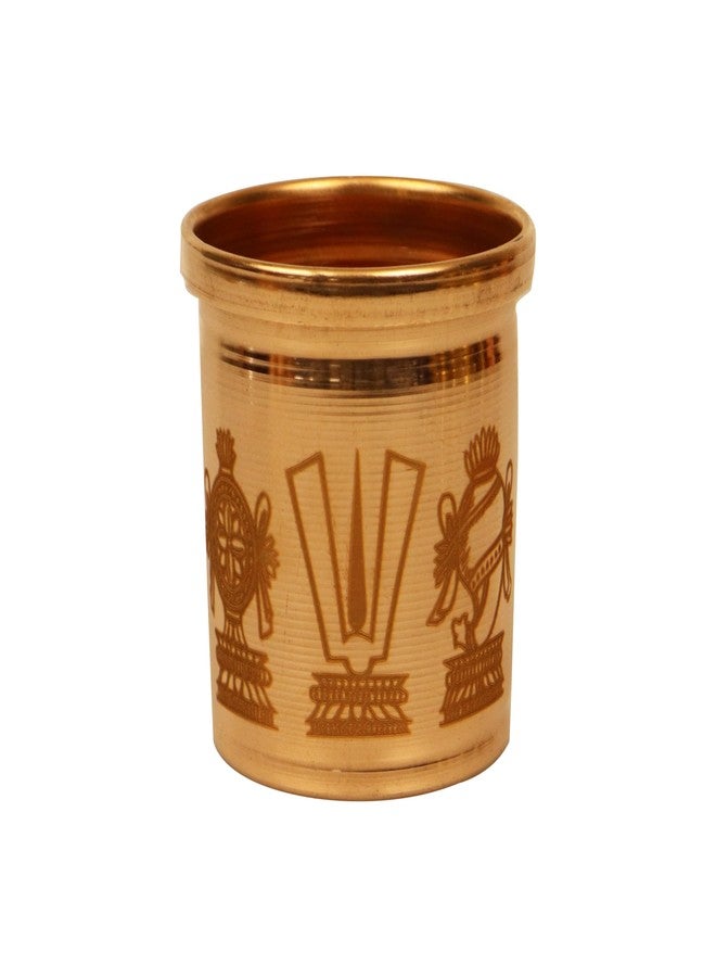 Spillbox وعاء قياس الأرز النحاسي Spillbox Padi Uzhakku، وعاء قياس تقليدي من Changazhi للأرز والحبوب، وعاء نيرا بارا من ولاية كيرالا، كوب، إبريق، قدح، وعاء للمنزل والمطبخ (250 مل) - Image 1